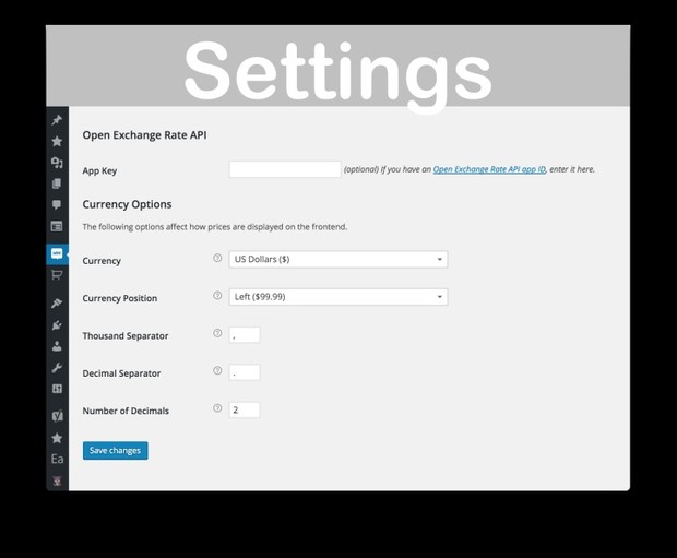 WooCommerce Currency Converter Widget Extension