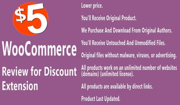 WooCommerce Review for Discount Extension