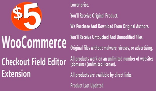 WooCommerce Checkout Field Editor Extension
