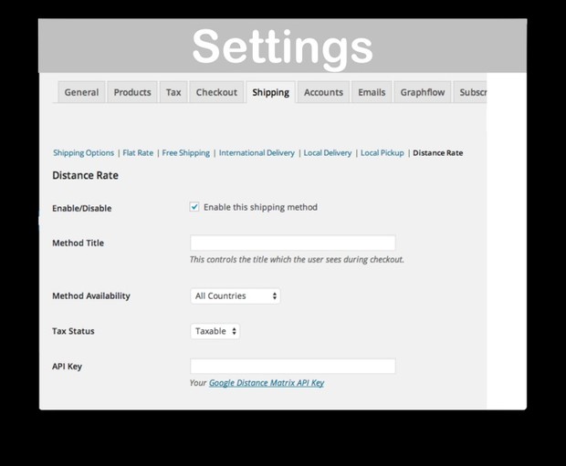 WooCommerce Distance Rate Shipping Extension