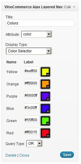 WooCommerce Ajax Enabled Enhanced Layered Navigation Extension