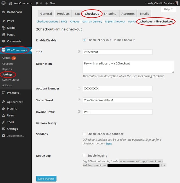 WooCommerce 2Checkout Inline Checkout Extension