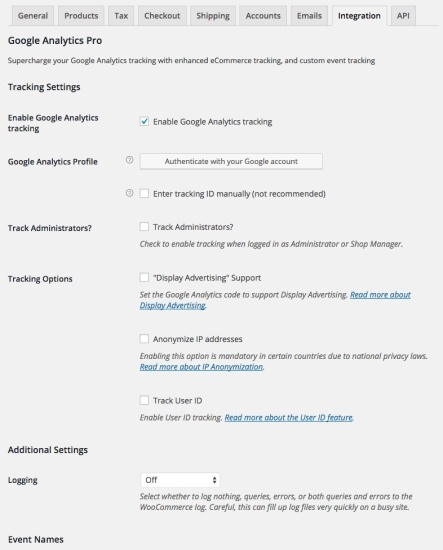 WooCommerce Google Analytics Pro Extension