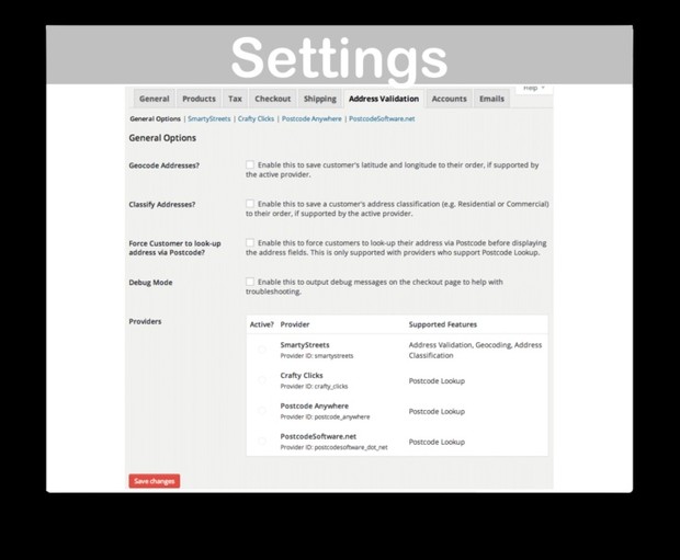 WooCommerce Postcode Address Validation Extension