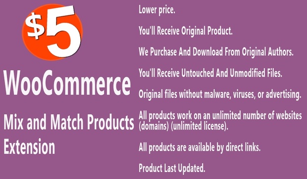WooCommerce Mix and Match Products Extension