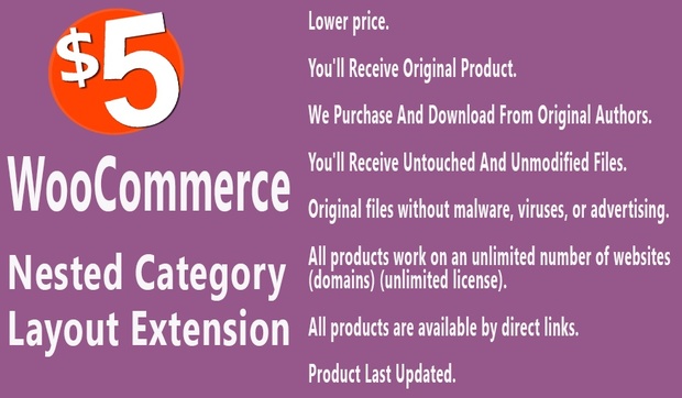 WooCommerce Nested Category Layout Extension