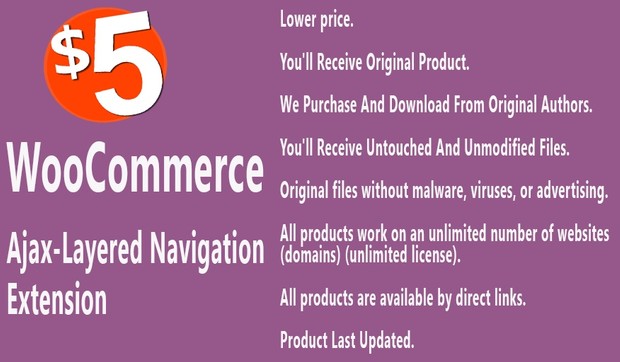 WooCommerce Ajax Enabled Enhanced Layered Navigation Extension