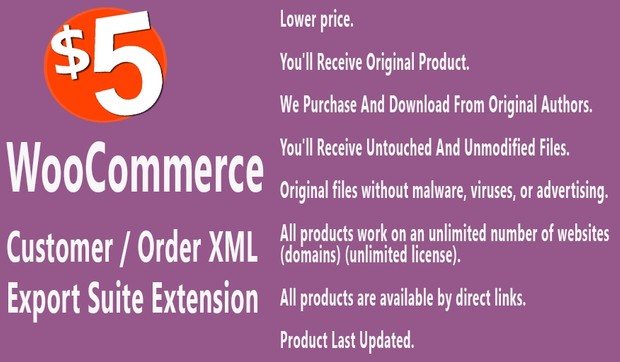 WooCommerce Customer Order XML Export Suite Extension