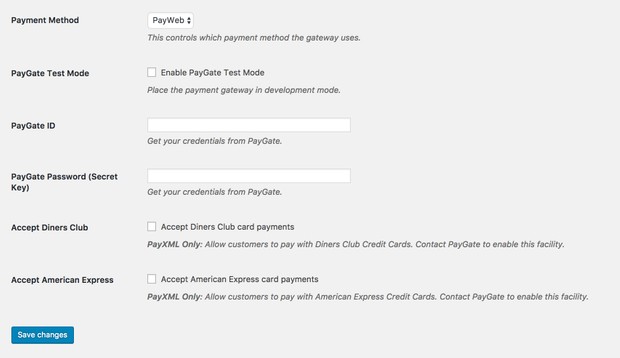 WooCommerce Paygate Payment Gateway Extension