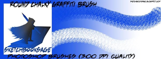 Round Chalky Photoshop Graffiti Brush