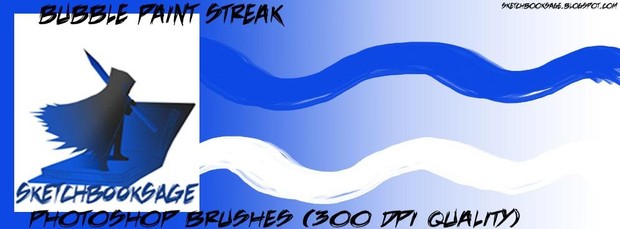 Bubble Paint Streak Photoshop Brush