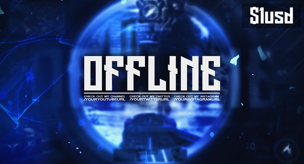 Blue Glare - Twitch.TV Offline Screen