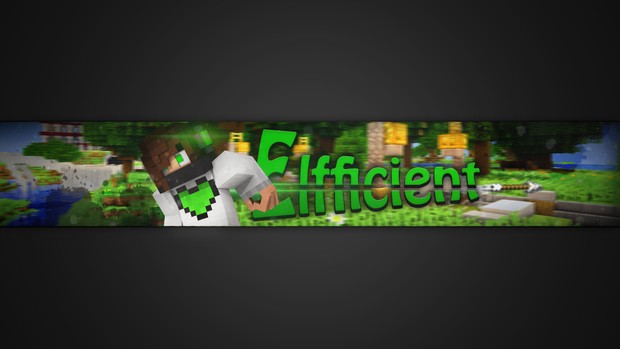 3D Minecraft YouTube Banner