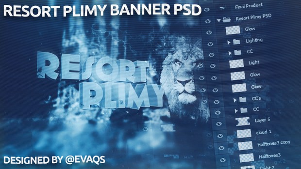 Resort Plimy Banner PSD