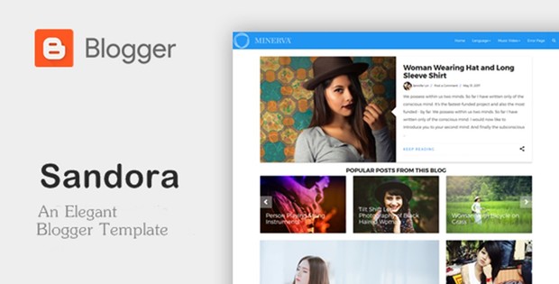 Sandora - An Elegant Responsive Blogger Theme