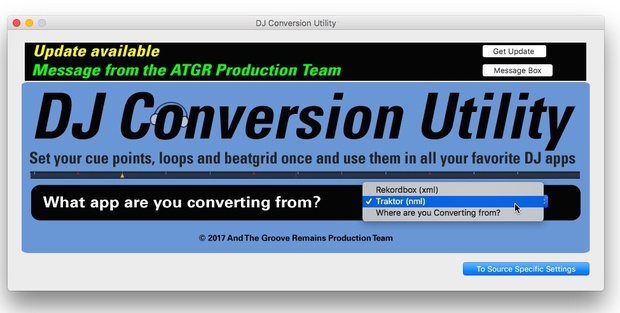 DJ Conversion Utility for MacOS