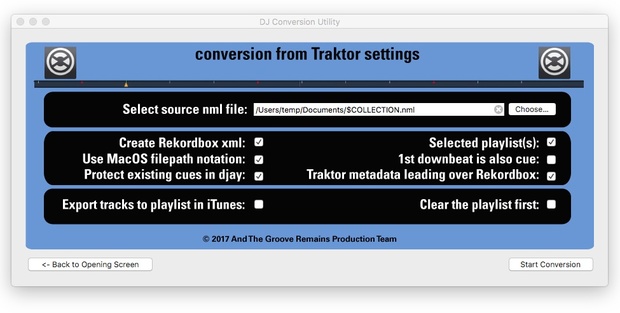 DJ Conversion Utility for MacOS