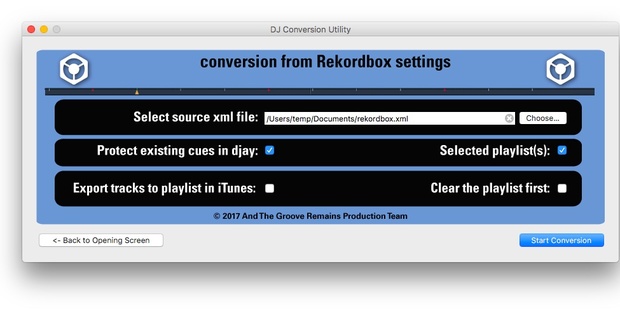 DJ Conversion Utility for MacOS
