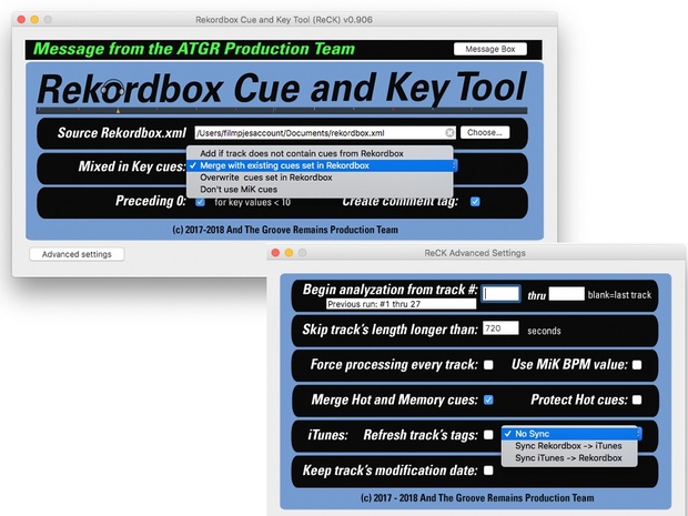 Rekordbox Cue and Key Tool
