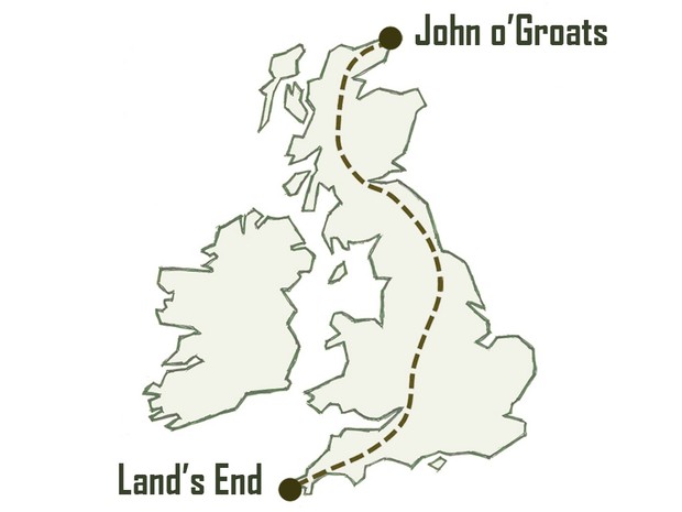 Land's End to John o'Groats cycle route (GPX files)