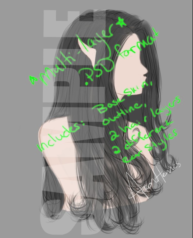 Fantasy Painting Base - Profile View