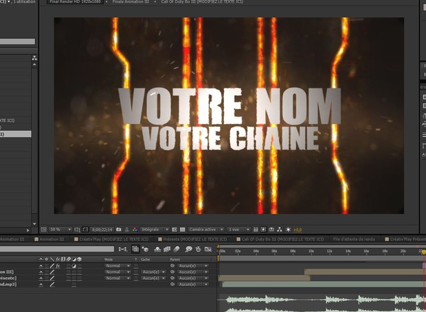Black Ops III After Effect Template
