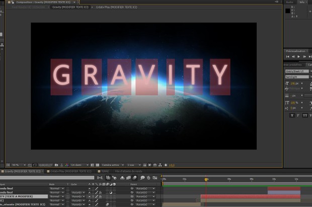 Gravity After Effect Template