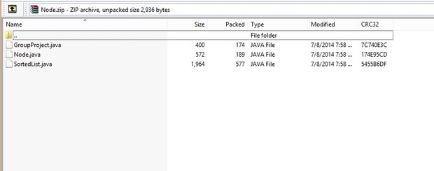 Sorted list