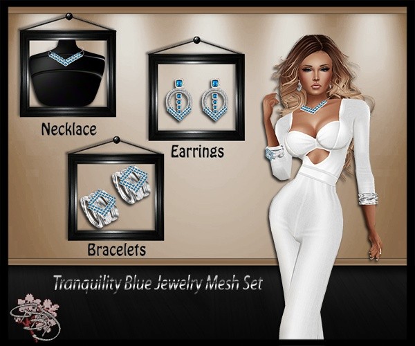 Tranquility Blue Jewelry Mesh Set