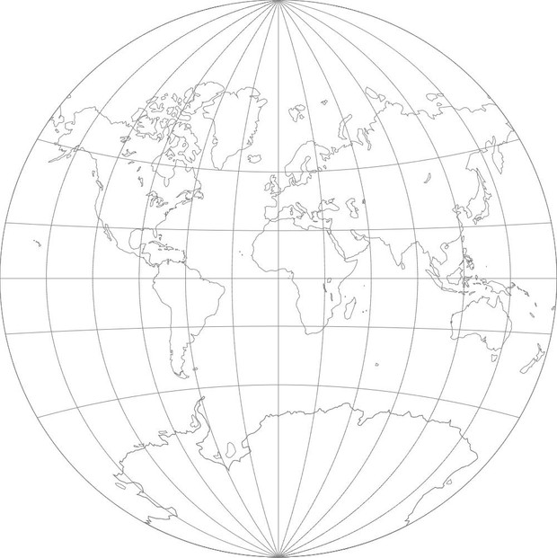 World Map-Van der Grinten I Projection
