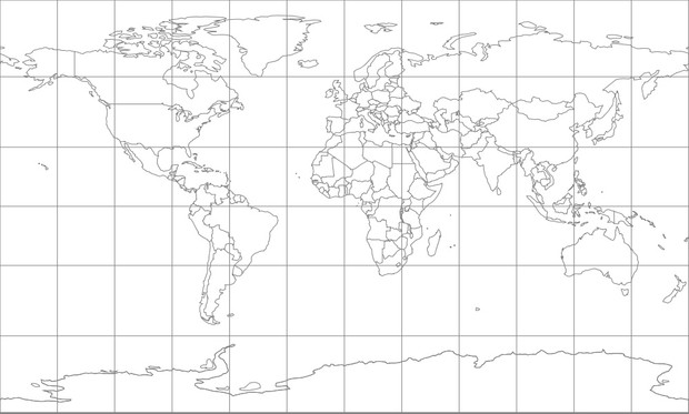 World Map-Compact Miller Projection