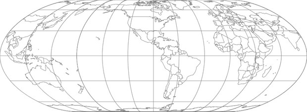 World Map-Nell Hammer Projection
