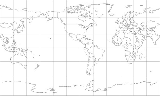 World Map-Compact Miller Projection