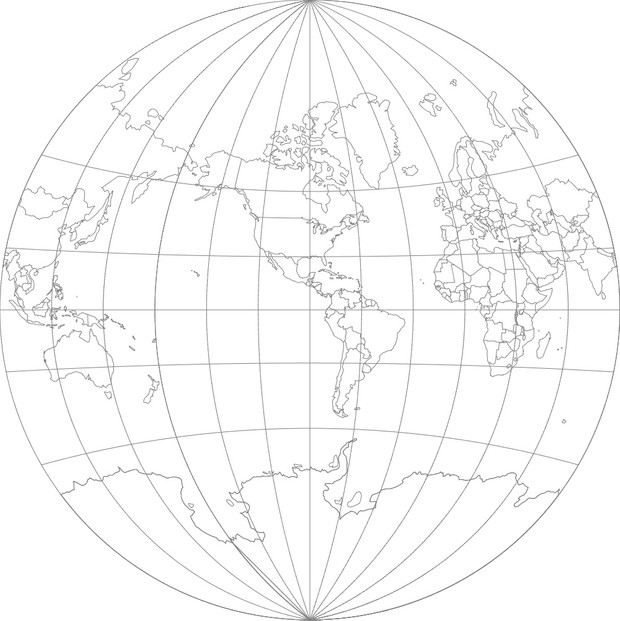 World Map-Van der Grinten I Projection