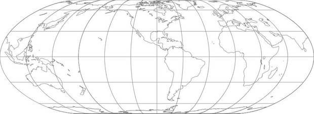 World Map-Nell Hammer Projection