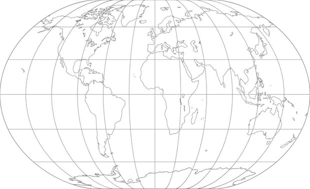 World Map-Winkel II Projection