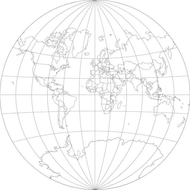 World Map-Van der Grinten I Projection