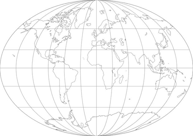 World Map-Fahey Projection