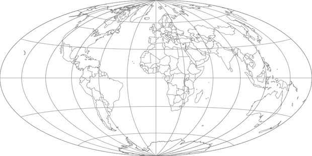 World Map-Hammer Projection