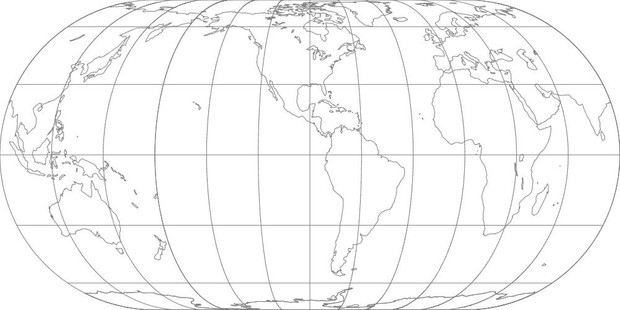 World Map-Eckert IV Projection