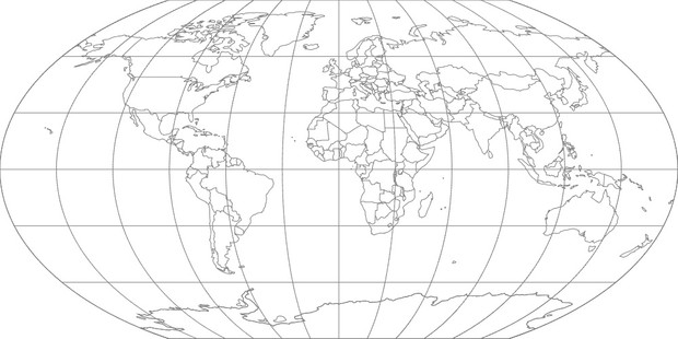 World Map-Wagner VI Projection