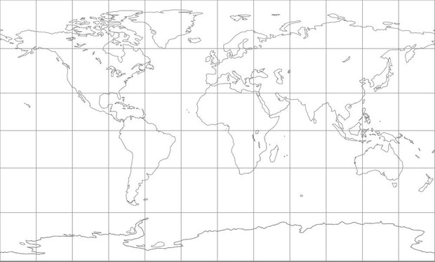 World Map-Compact Miller Projection
