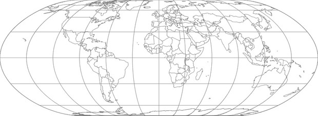 World Map-Nell Hammer Projection