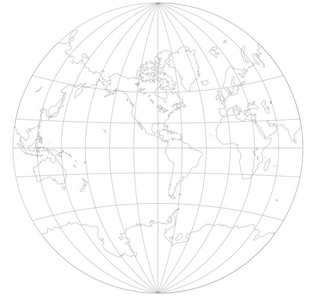 World Map-Van der Grinten I Projection