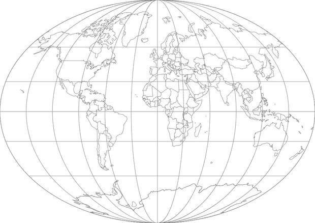 World Map-Fahey Projection