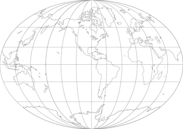 World Map-Fahey Projection