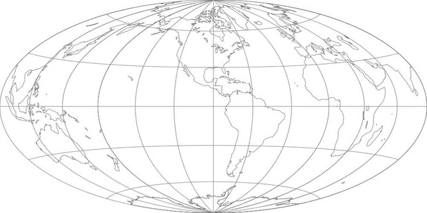 World Map-Hammer Projection