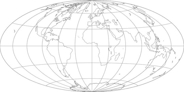 World Map-Hammer Projection