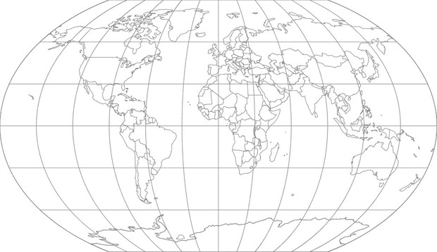 World Map-Kavrayskiy VII Projection