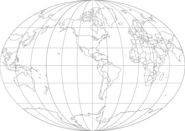 World Map-Fahey Projection